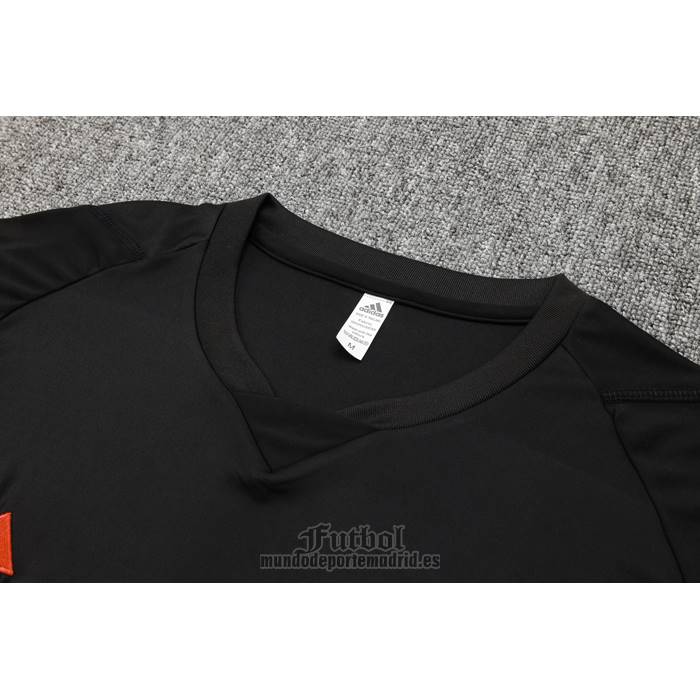 Chandal del Manchester United Manga Corta 2023-2024 Negro - Pantalon Corto